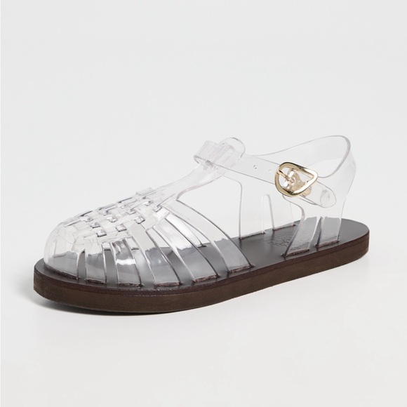 Ancient Greek Sandals Shoes - Ancient Greek Sandals Clear and Brown Sandals NWT NIB